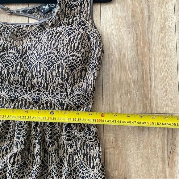 Papillon Crochet Lace Open Back A-Line Mini Dress Womens Size Small - Picture 5 of 7